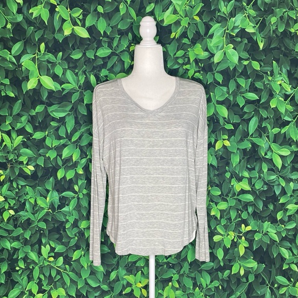 Mossimo Supply Co. Tops - Mossimo Shimmer Stripe Long Sleeve Minimalist Tee · Size S